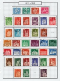 Stamps, Swiss regular issue, 1960's