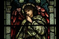 Burne Jones stained glass Angel
