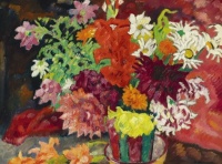 Louis Valtat (French, 1869–1952), Summer Flowers in a Metthey Vase (1935)
