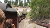 Entering Mud Tunnel on the Cumbres & Toltec Scenic Railroad