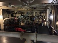 Upper level Engine Room on the RMS Queen Mary