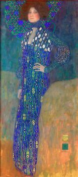'Emilie Flöge', (1902) an oil painting by Gustav Klimt