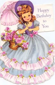 Birthday card for little girl