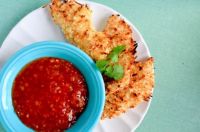 baked coconut chicken strip