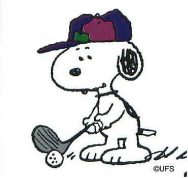 Sports Golfing With Snoopy