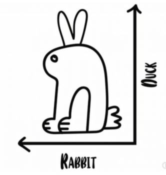 Solve Duck Rabbit jigsaw puzzle online with 9 pieces