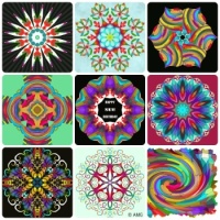 Happy Birthday, Sue (sue1) Sue's A Very Vivid Swirl Recycled