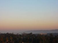 Looking toward La Jolla  -  she still has her toes in the Pacific mist.