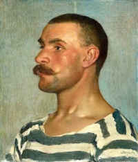 Dominik Skutecký  (Slovakian, 1849–1921), Head Study of a Venetian Gondolier