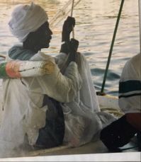Felucca sailor on the Nile.