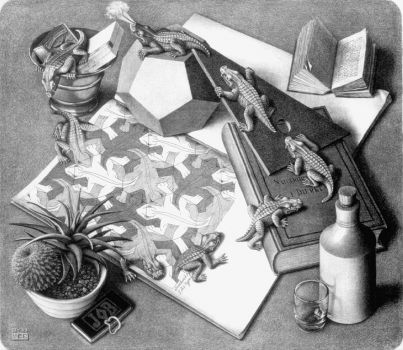 M.C. Escher - Reptiles, 1943
