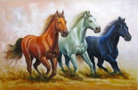 Three Running Horses by Vishal Gurjar