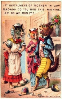 Jeffrey's & Co., The Boss of the Tobacconists, 1882, trade card, by A. M. Smith