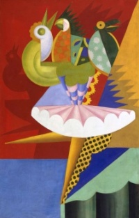 Fortunato Depero - Rotating Ballerina and Parrots - 1917