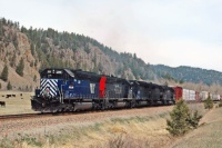 Montana Rail Link #328, 327 - April 2005