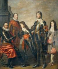 Portrait of four generations princes of Orange