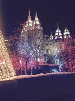 Mormon Temple Beautiful Christmas Lights