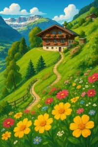 House on the  hill.