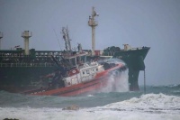 Powerful Tug boats were deployed during the salvage operation last weekend.