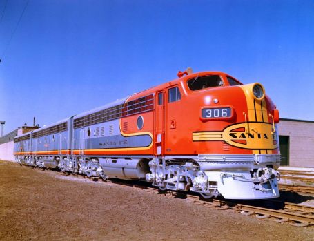 Solve ATSF F7 ABB #306 jigsaw puzzle online with 130 pieces