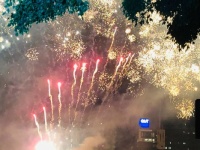 Fireworks over Brisbane, Queensland, Australia
