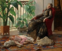 Afternoon Repose by Gustave Leonard de Jonghe