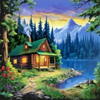 forest cabin