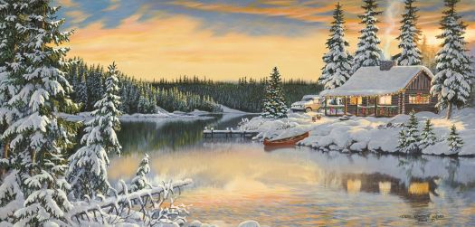 "Cabin on the River"-Persis Clayton Weirs