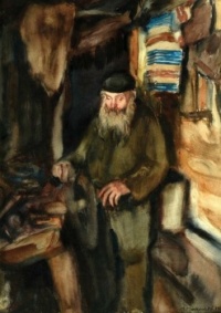 Maurycy Minkowski (Polish, 1881–1930), Peddler (1928)