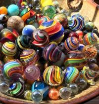 Bowl of marbles