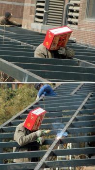Worlds worst welding mask.
