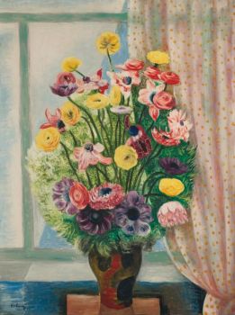 Moïse Kisling (Polish/French,1891–1953), Fleurs (ca 1920)