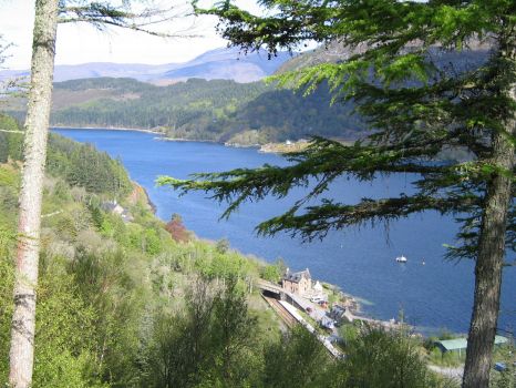 Loch Carron (from viewpoint on A890 - Scotland)
