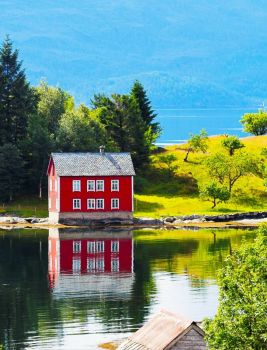 Old Red House in Norway....