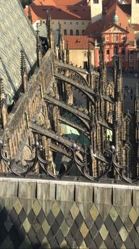 Flying buttresses, Prague Cathedral