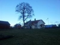 Norwegian farmhouse and stabbur