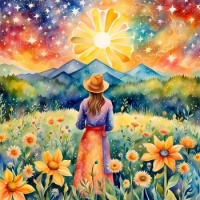 Sunny Day in the Country, resizable 9 to 483 pieces