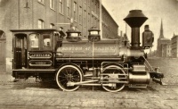 Boston & Maine RR Baldwin 0-4-0 locomotive Achilles circa 1871.