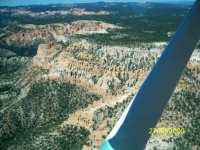 plane ride over Bryce Canyon