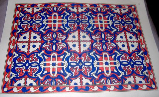 Red, White & Blue Tile - Larger