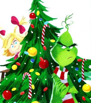 Solve Christmas Character The Grinch Little Golden Book Page Jigsaw 