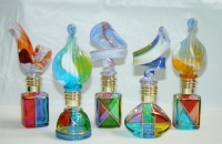 Murano glass perfume bottles