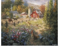 Grazing The Fertile Farmland by Nicky Boehme