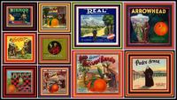 Vintage Fruit Crate Labels Depicting California Missions