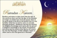 Ramadan starts for our Muslem brothers and sisters