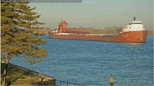 Kaye E Barker - Great Lakes Freighter - Marine City, MI (2019-01-04)