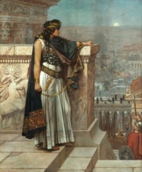 Zenobia's last look on Palmyra by Herbert G Schmalz