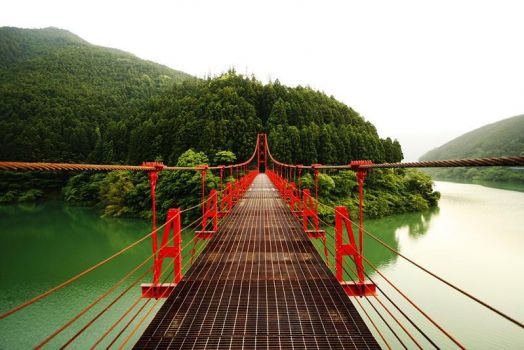 Red Bridge, Wakayama Prefecture, Japan