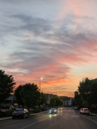 Sunset while going home.