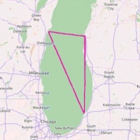 Lake Michigan Triangle map